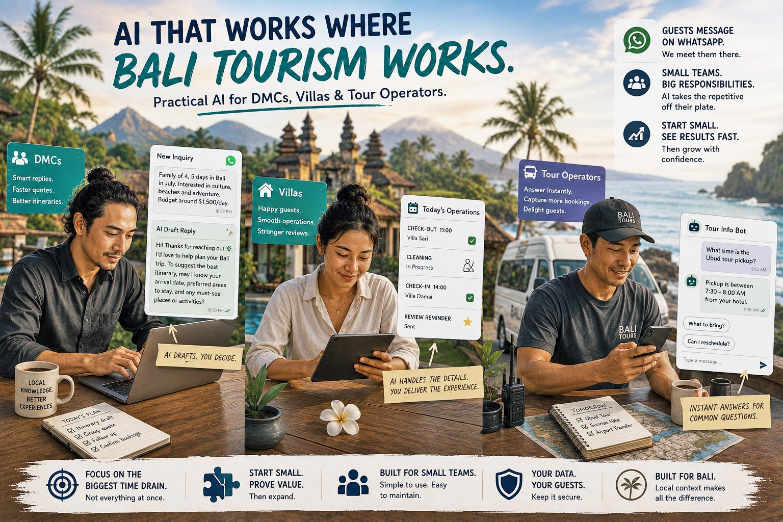 AI for Bali DMCs, Villas & Tour Operators